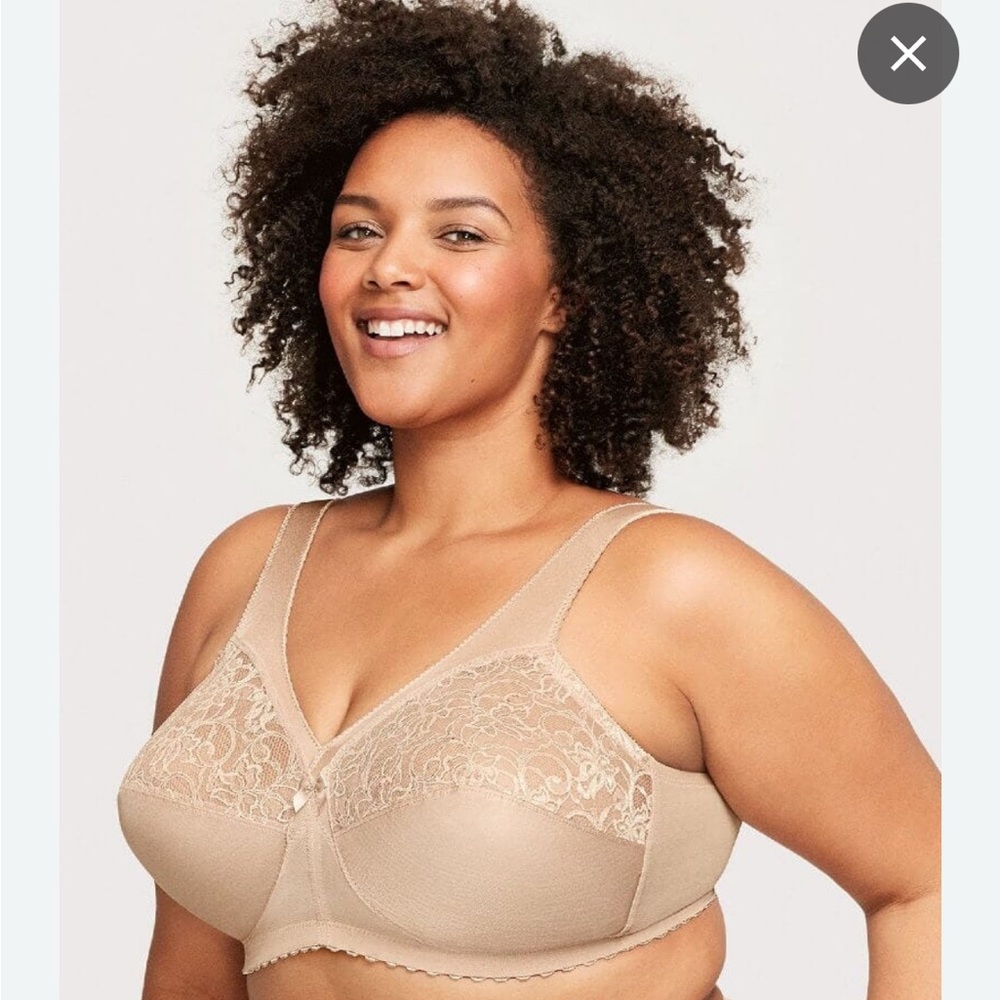 Glamorise Magiclift Original Wire-Free Support Bra - Blush 36I New